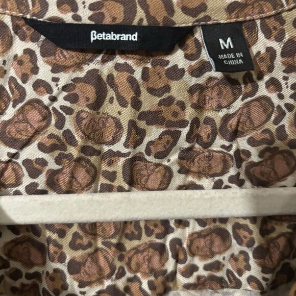 Betabrand Top Womens Medium Multicolor Ruth Bader Ginsburg Button Up Blouse - Picture 7 of 9